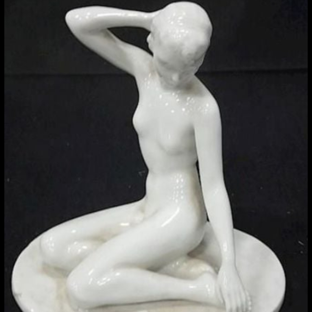 Elegant White Porcelain Figurine